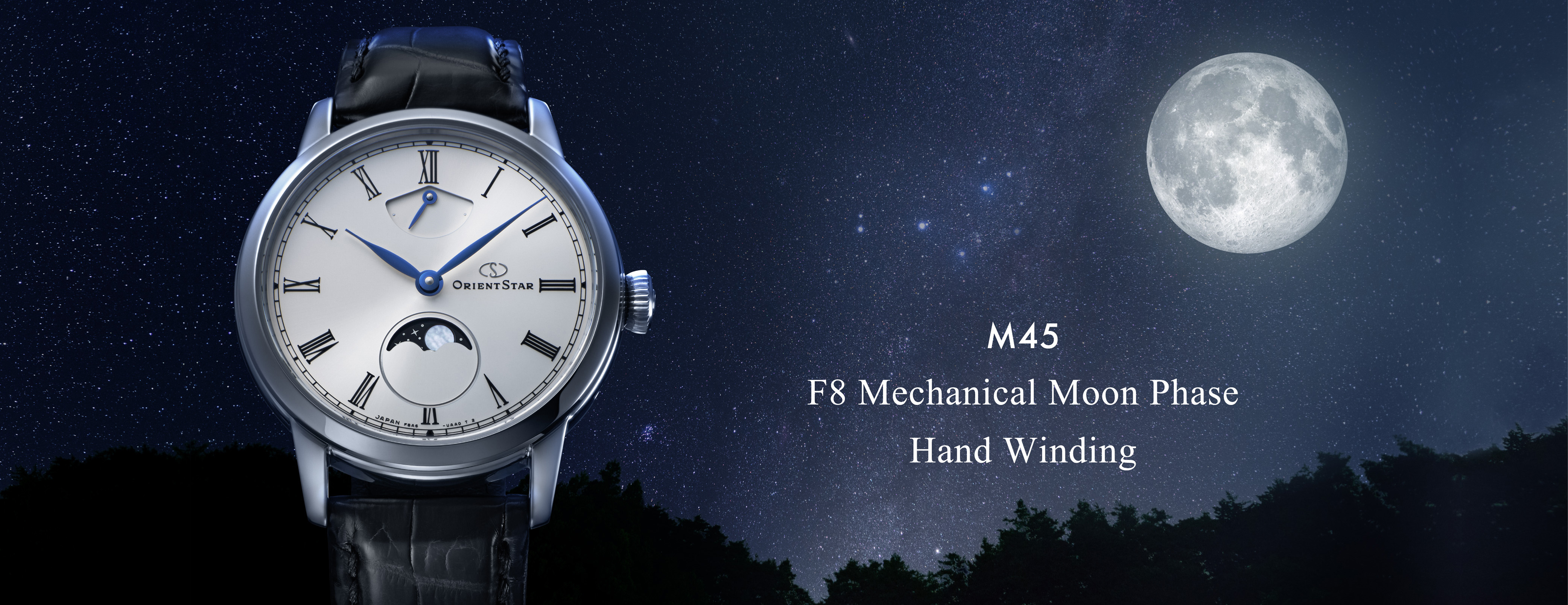 M45 F8 Mechanical Moon Phase Hand Winding